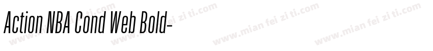 Action NBA Cond Web Bold字体转换